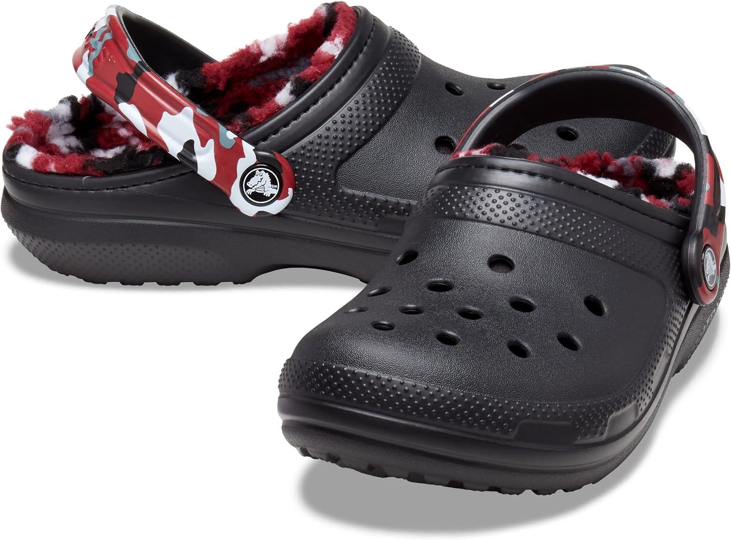 imageCrocs Unisex Adult Classic Lined ClogBlackRed