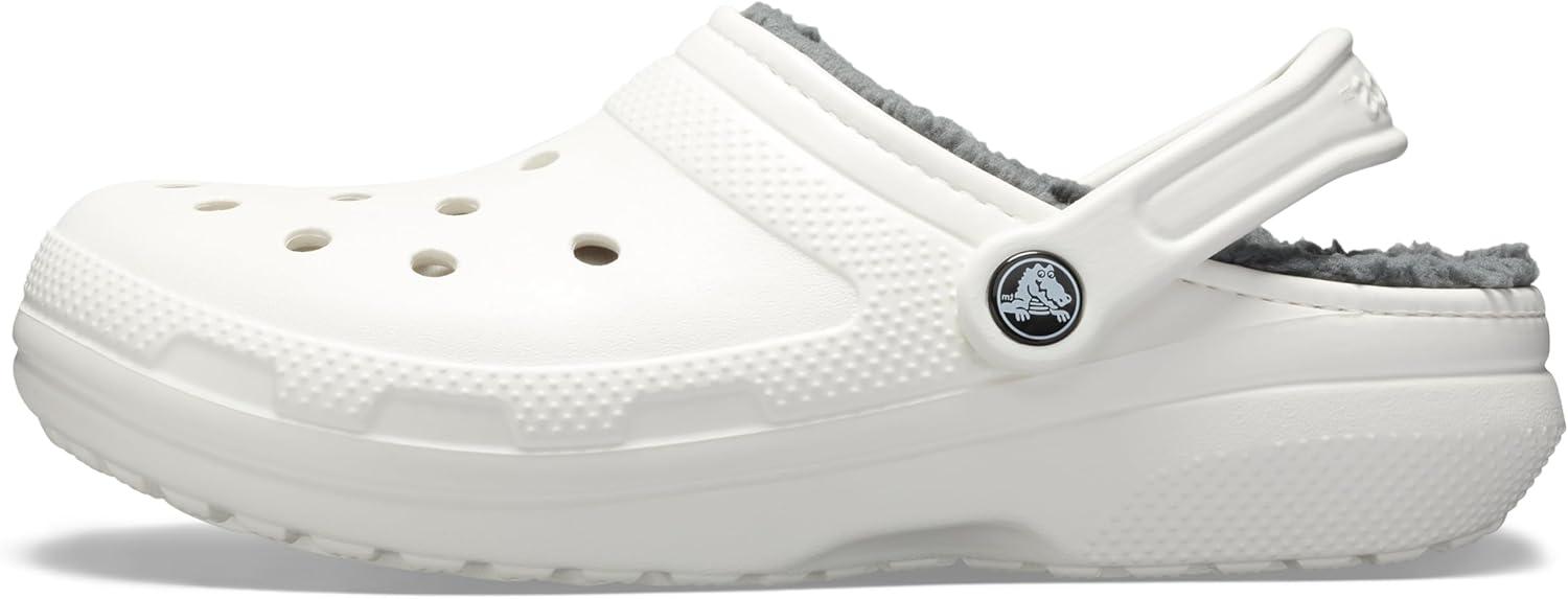 imageCrocs Unisex Adult Classic Lined ClogWhiteGrey