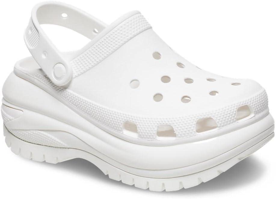 imageCrocs Unisex Adult Mega Crush ClogsWhite