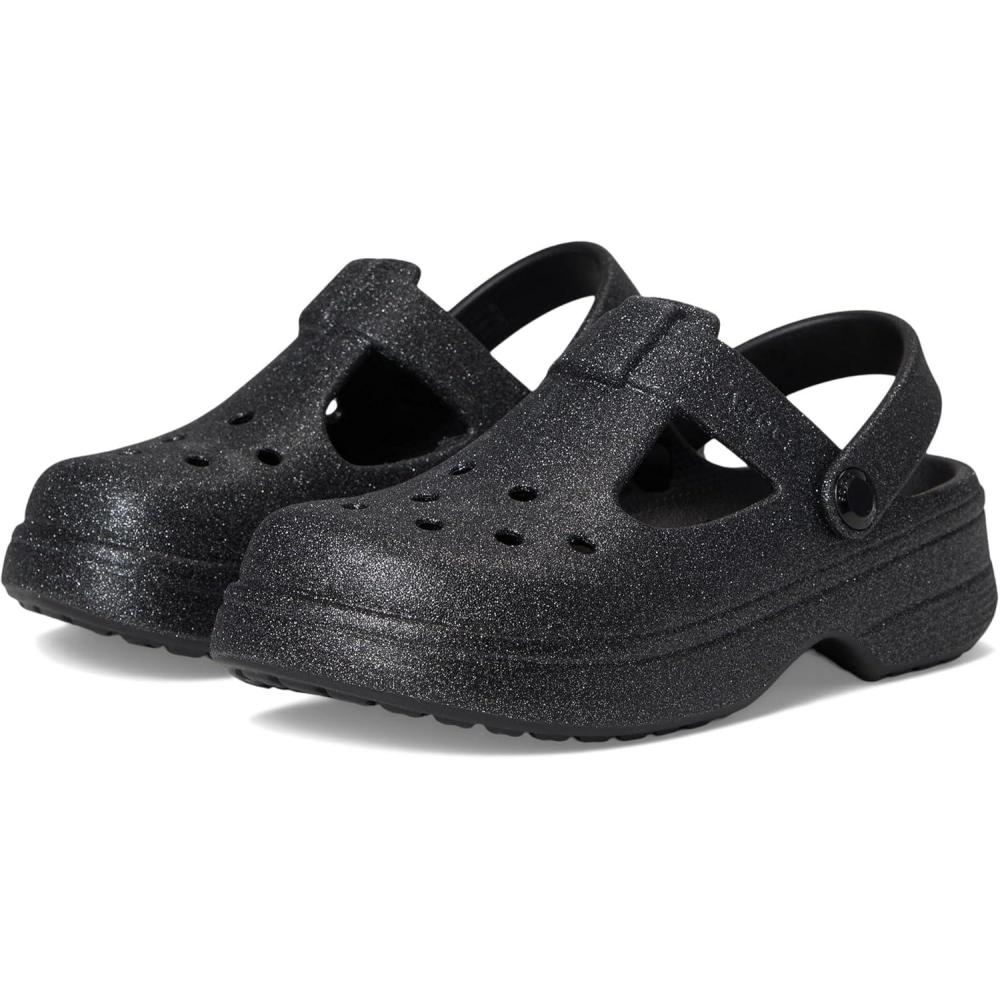 imageCrocs Kids Classic Mary Jane ClogsBlack Glitter