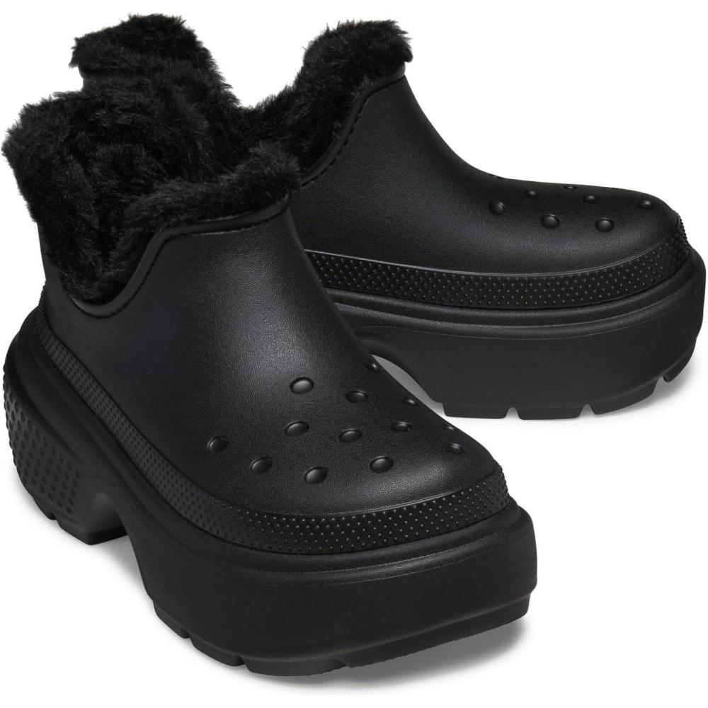 imageCrocs UnisexAdult Stomp Lined Shorty Boots AnkleBlackBlack
