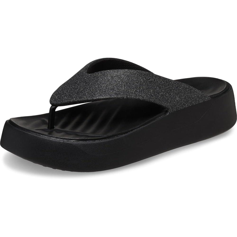 imageCrocs Womens Getaway Platform SandalsBlack Glitter