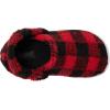Crocs Kids’ Classic Cozzzy Slippers(Buffalo Plaid/Black/Varsity Red)