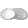 Crocs Kids’ Classic Glitter Clog(Glittery White)