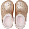 Crocs Kids’ Classic Lined Clogs(Gold/Barely Pink)