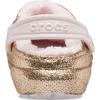 Crocs Kids’ Classic Lined Clogs(Gold/Barely Pink)