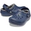 Crocs Kids’ Classic Lined Clogs(Navy/Charcoal)