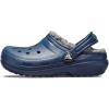 Crocs Kids’ Classic Lined Clogs(Navy/Charcoal)