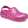 Crocs Kid’s Classic Lined Glitter Clog(Fuchsia Fun/Multi)