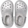 Crocs Kid’s Classic Lined Glitter Clog(Silver Glitter)