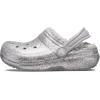 Crocs Kid’s Classic Lined Glitter Clog(Silver Glitter)
