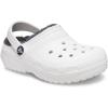 Crocs Kid’s Classic Lined Glitter Clog(White/Grey)