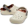 Crocs Unisex Adult Classic Lined Clog(Bone/Multi Animal Remix)