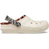 Crocs Unisex Adult Classic Lined Clog(Bone/Multi Animal Remix)