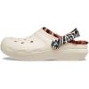 Crocs Unisex Adult Classic Lined Clog(Bone/Multi Animal Remix)