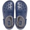 Crocs Unisex Adult Classic Lined Clog(Navy/Charcoal)