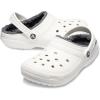 Crocs Unisex Adult Classic Lined Clog(White/Grey)