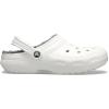 Crocs Unisex Adult Classic Lined Clog(White/Grey)