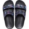 Crocs Unisex Adult Seasonal Graphic Classic Sandals(Black/Multi Glitter)
