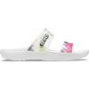 Crocs Unisex Adult Seasonal Graphic Classic Sandals(White Multicolor)