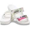 Crocs Unisex Adult Seasonal Graphic Classic Sandals(White Multicolor)