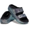 Crocs Unisex Classic Cozzzy Sandal(Black/Multi Glitter)