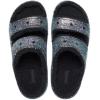 Crocs Unisex Classic Cozzzy Sandal(Black/Multi Glitter)