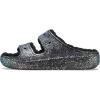 Crocs Unisex Classic Cozzzy Sandal(Black/Multi Glitter)