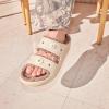 Crocs Unisex Classic Cozzzy Sandal(Bone/Mushroom)