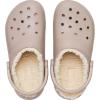 Crocs Unisex Men’s and Women’s Classic Lined Clog | Fuzzy Slippers, Mushroom/Bone, 5 Men/7 Women
