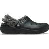 Crocs Unisex-Adult Classic Fleece Lined Clogs, Fuzzy Slippers for Women and Men(Black)