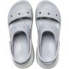 Crocs Unisex-Adult Classic Mega Crush Sandal | Platform Sandals(Light Grey)