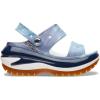 Crocs Unisex-Adult Classic Mega Crush Sandal | Platform Sandals(White/Multi Denim)