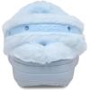 Crocs Unisex-Adult Classic Unfurgettable Clogs, Fuzzy Slippers(Blue Frost)