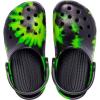Crocs Unisex-Child Classic Graphic Clog(Black/Lime Punch)