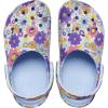Crocs Unisex-Child Classic Graphic Clog(Blue Calcite/Multi Retro Floral)
