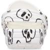 Crocs Unisex-Child Classic Graphic Clog(White/Black Skull Print)