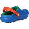 Crocs Unisex-Child Classic Lined Clog (Little Big Kid)(Blue Bolt/Multi)