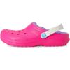 Crocs Unisex-Child Classic Lined Clog (Little Big Kid)(Pink Crush/Multi)