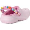 Crocs Unisex-Child Classic Lined Clog (Little Big Kid)(Pink Milk)