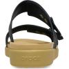 Crocs Women’s Brooklyn Buckle Low Low Black/Tan 8 Medium
