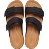 Crocs Women’s Brooklyn Buckle Low Wedge Sandal(Black)