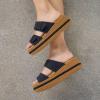 Crocs Women’s Brooklyn Buckle Low Wedge Sandal(Black)