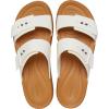 Crocs Women’s Brooklyn Buckle Low Wedge Sandal(Chalk)
