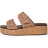 Crocs Women’s Brooklyn Cork Buckle Sandals Wedge(Milk Chocolate)