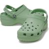 Crocs Women’s Classic Platform Glitter Clog(Fair Green)
