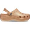 Crocs Women’s Classic Platform Glitter Clog(Shitake)