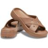 Crocs Women’s Cross Strap Sandals(Milk Chocolate)