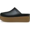 Crocs Women’s Dylan Platform Clog, Mule Platform Shoes for Women(Black/Sepia)
