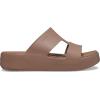 Crocs Women’s Getaway Platform H-Strap Wedge Sandals(Brown)